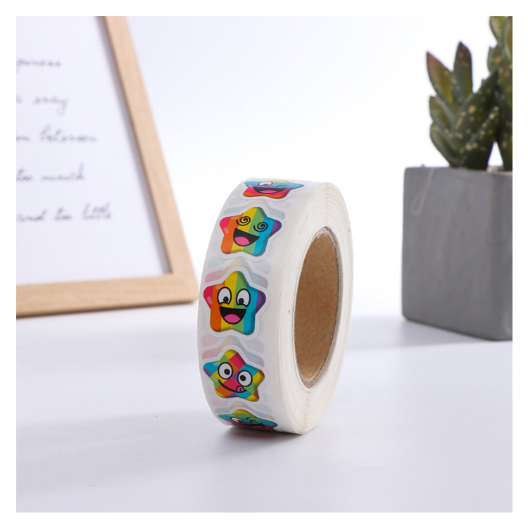 卷筒不干胶贴纸加工成品 幼儿园学生奖励贴纸 商品标签贴纸打印