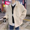 Windbreaker Korean Edition Trend have cash less than that is registered in the accounts Woollen cloth overcoat 2022 Handsome ruffian Chaopai Fur coat Autumn and winter
