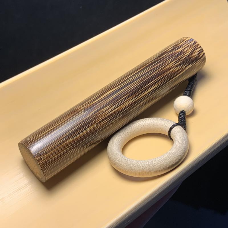 向暖龙血金丝竹实心竹玉竹老料正圆纯手工镜面高抛文玩手把件竹棍