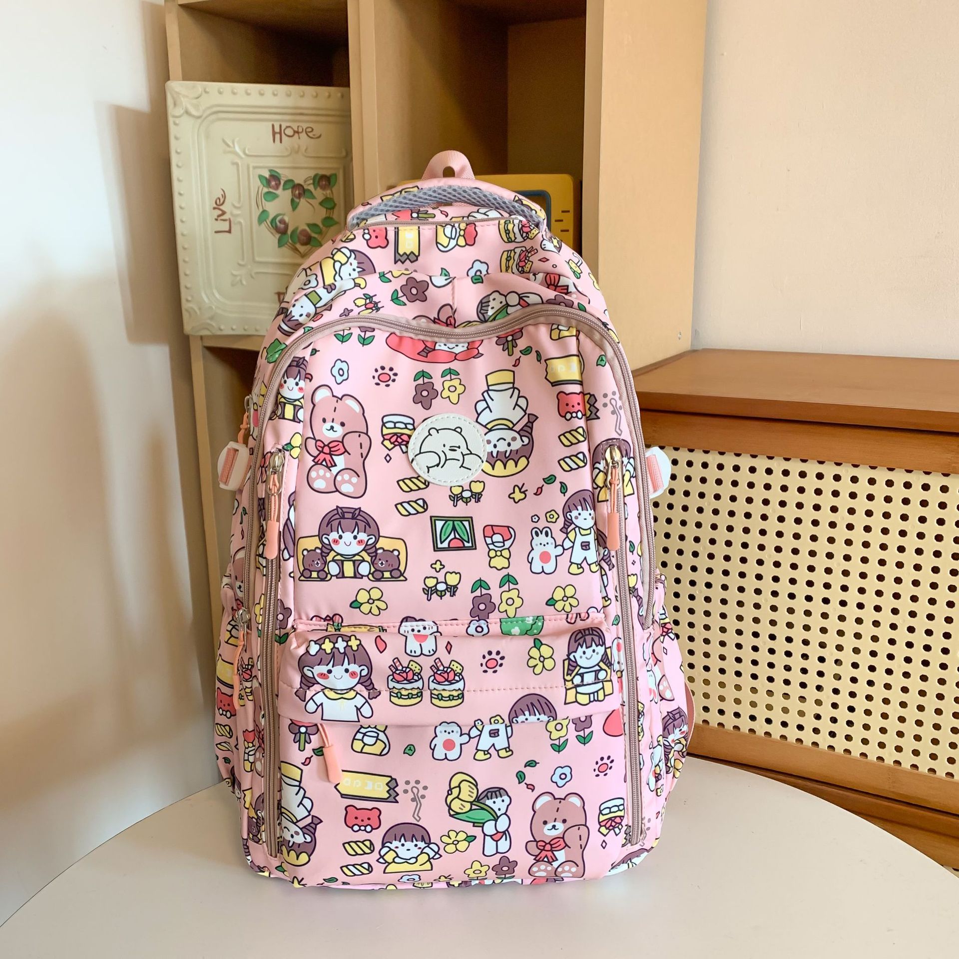 Schoolbag Student Ins Graffiti Good-looking Junior School Backpack