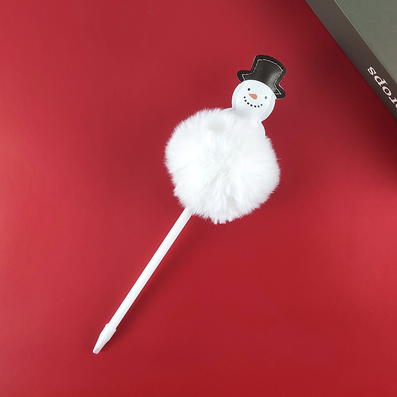 Christmas Santa Claus Snowman Elk Deer Ballpoint Pen Gel Pen Gift Advertising Creative Learning Gift Pen