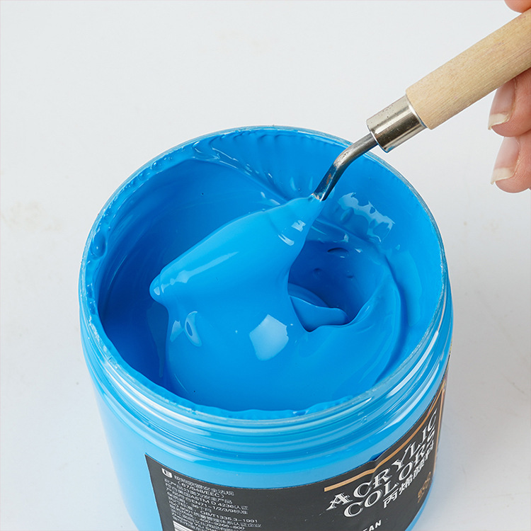 奕丽500ml丙烯颜料防水防晒大桶瓶装学生专业级美术颜料工厂批发