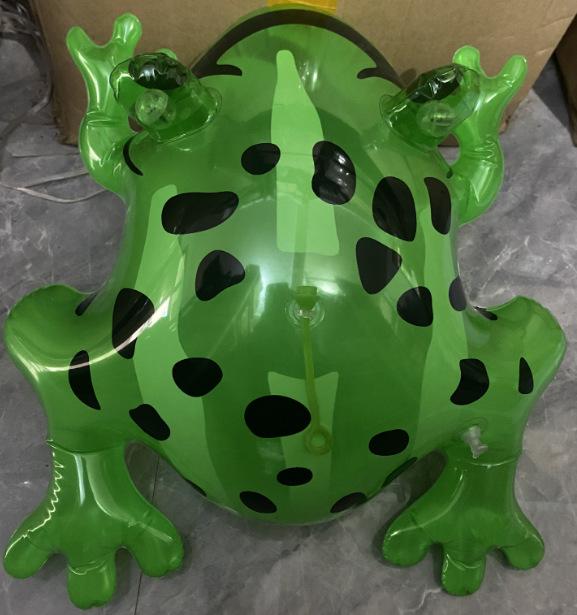 Stall Hot Sale Pvc Inflatable Toy with Rope Eyes Glowing Frog Children's Toy Frog Balloon