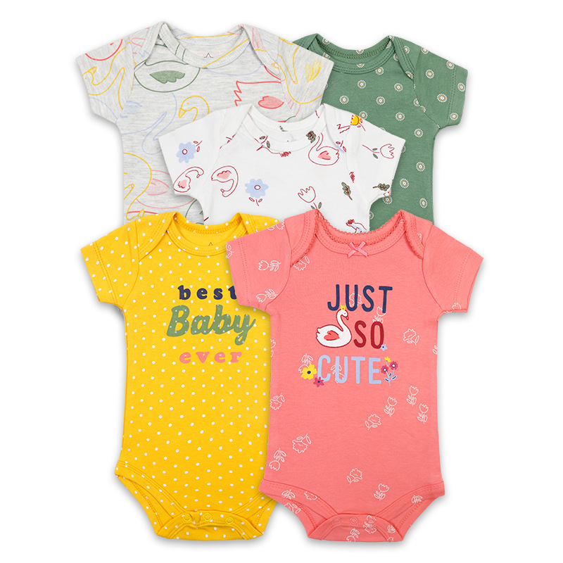 Foreign Trade Manufacturer European and American Style Infant Triangle Rompers Jumpsuit Onesie Baby Summer Jumpsuit