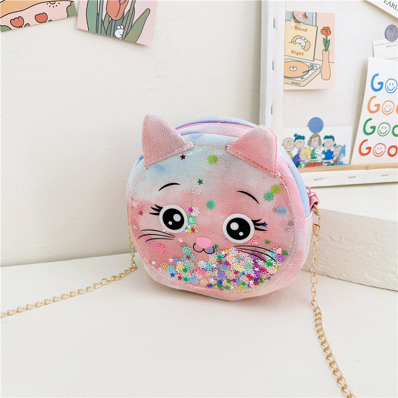 New Girls Cartoon Bag Cute Coin Purse Personality Shape Children's Single-Shoulder Bag Messenger Bag Casual Snack Bag