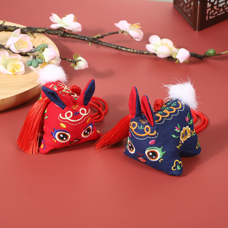 Dragon Boat Festival Sachet Embroidered Purse Activity Gift National Style Animal Year Ornaments Dragon Boat Festival Pendant Perfume Bag