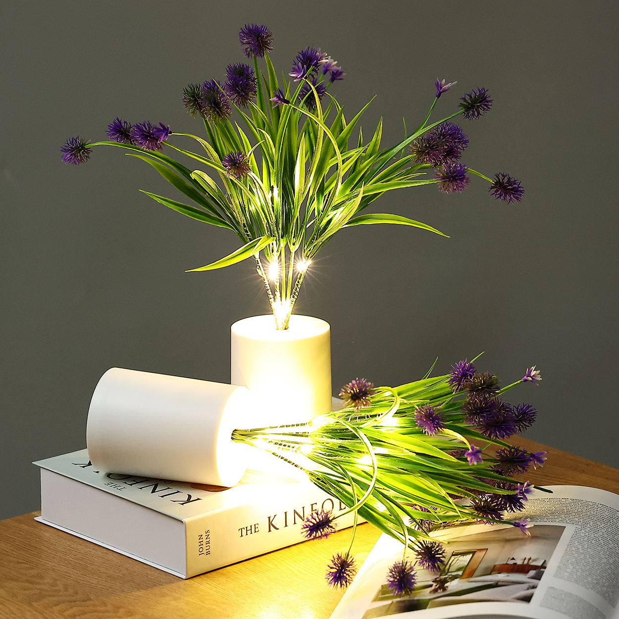 Led Small Night Lamp Rose Festival Ambience Light Sunflower Room Greenery and Fake Flowers Tulip Artificial Flower Decoration