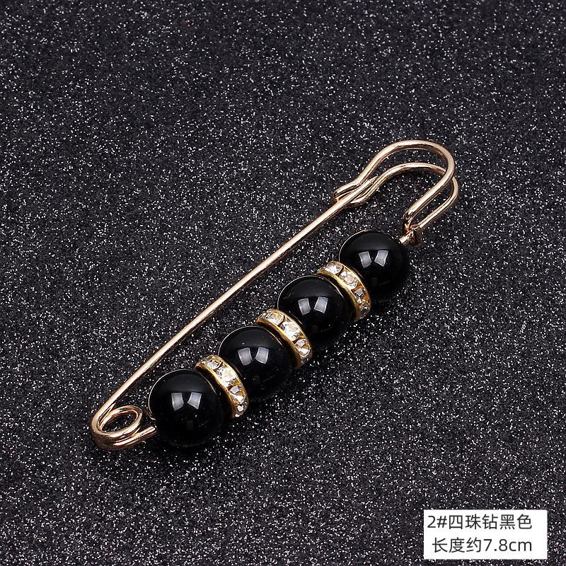 Anti-Exposure Brooch Korean Style Waist Circumference Changed to Small Pin Waist of Trousers Waist Slimming Artifact Word Boutonniere Scarf Pin D211