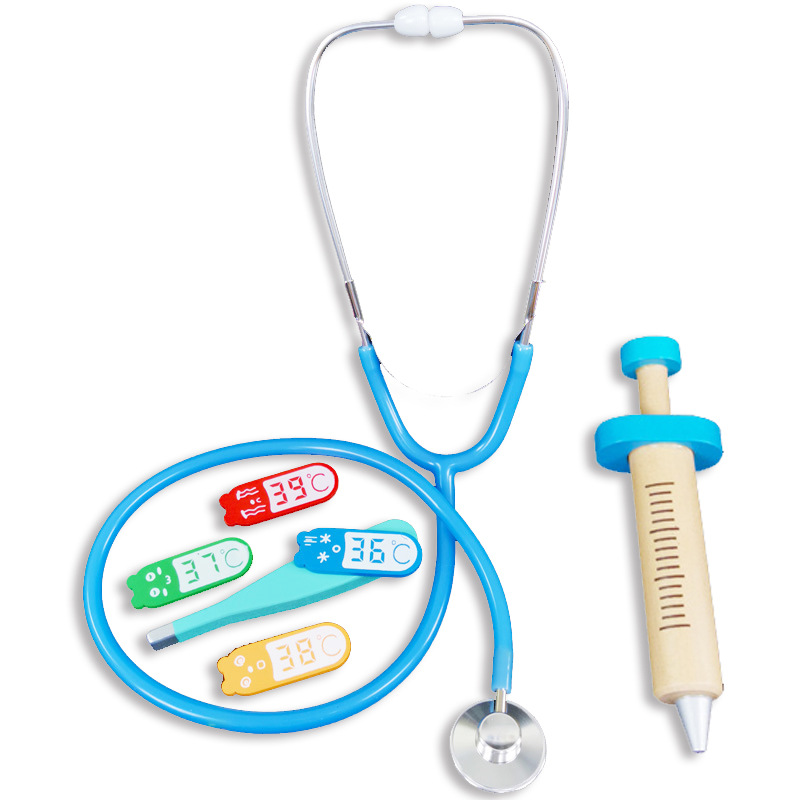 Stethoscope Children Play House Toy Kindergarten Doctor Nurse Role Play Props Simulation Diameter 4.5cm