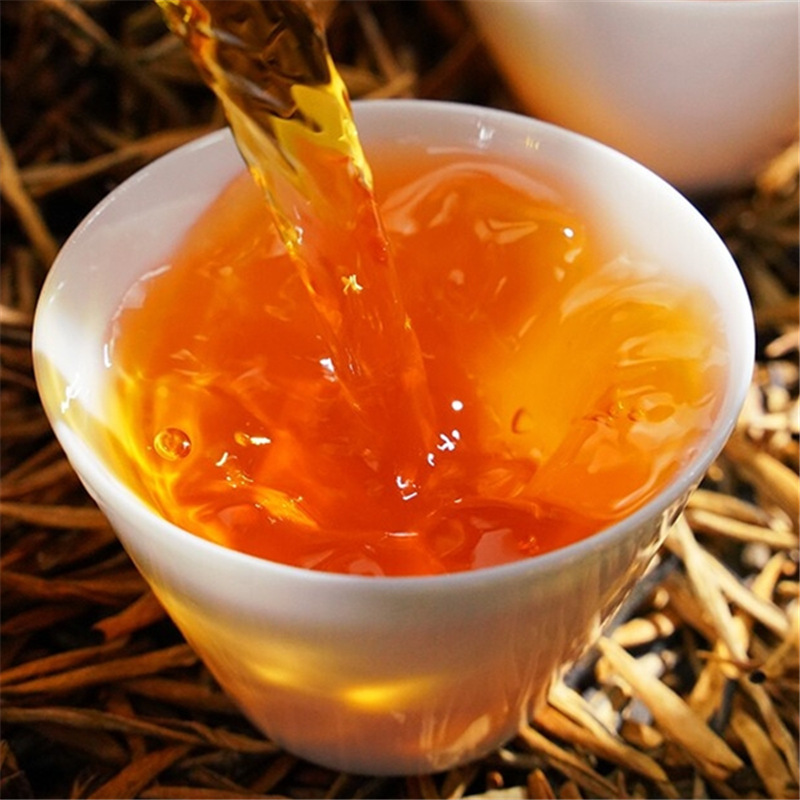 红茶凤庆滇红茶单芽金针理条小金针滇红金芽金枝茶叶500g散装批发