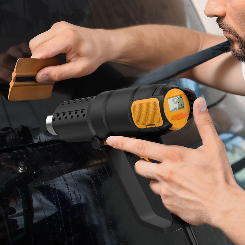 得力热风枪手机维修烤枪贴膜专用电子小型风枪汽车贴膜大功率批发