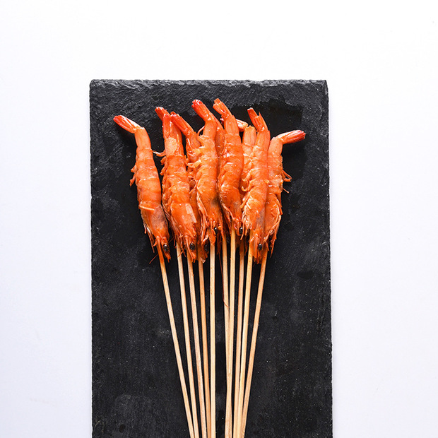 洪宝制串鲜虾小串基围虾烤串食材半成品批发商用铁板烧烤火锅炸串