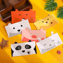 儿童创意卡通动物商务生日卡片 韩国立体感谢diy留言卡祝福小贺卡
