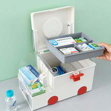 救护车儿童收纳盒卡通药箱家庭医疗箱家用多功能储备药品分类收纳
