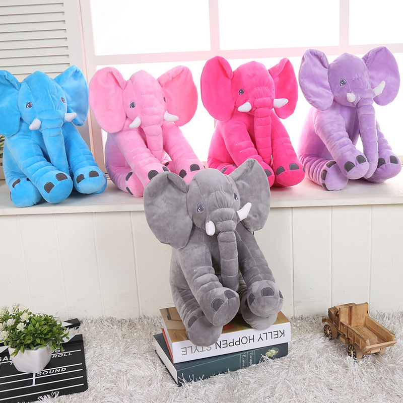 soothing sleeping elephant doll foreign trade elephant throw pillow creative birthday gift girls‘ plush toys gift doll wholesale