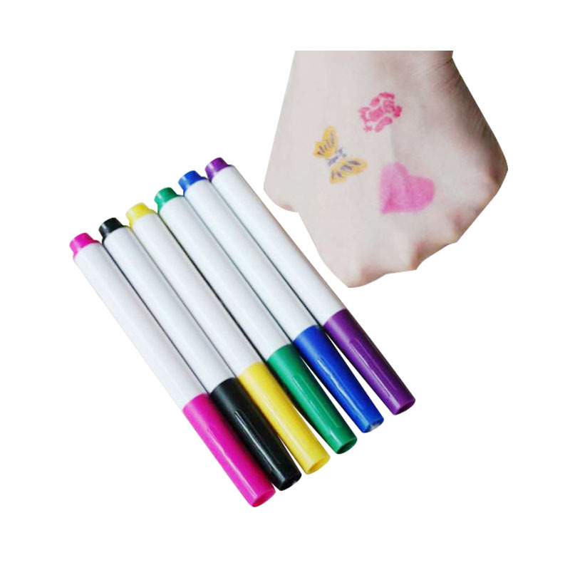 纹身马克笔diy人体绘画笔皮肤手绘笔可洗纹身笔