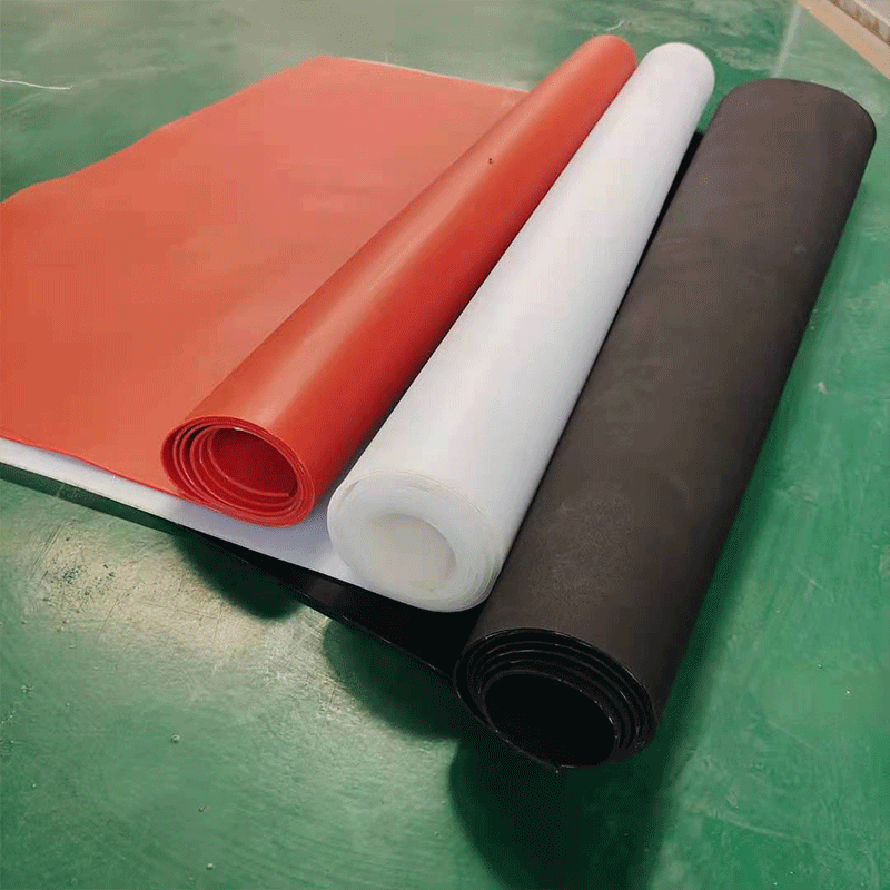华科铁红色加布硅胶皮 3mm5mm热压机硅胶缓冲垫  贴面硅橡胶板