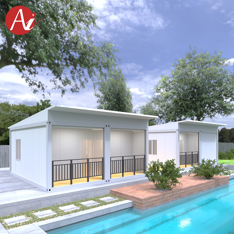 住人轻钢别墅集装箱房出口外贸预制组合屋装配式移动民宿活动板房