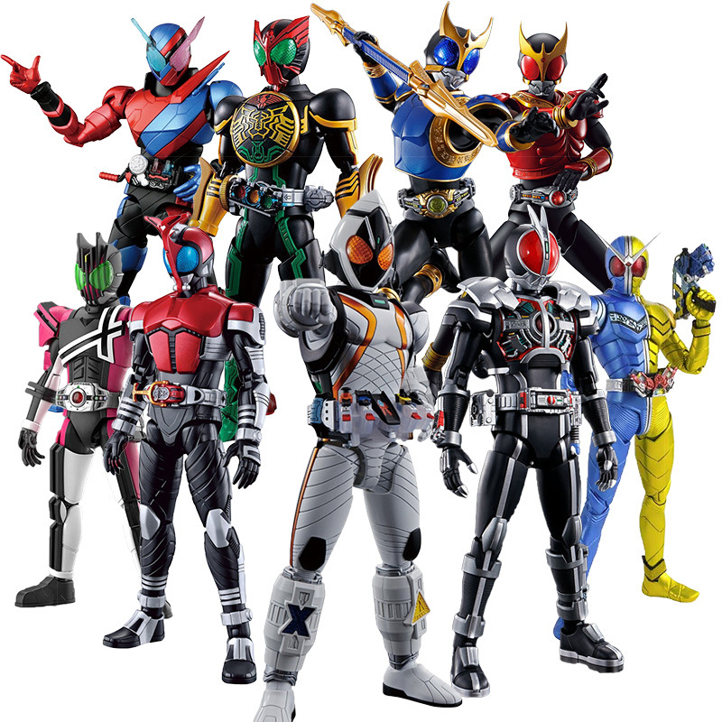 万代rise假面骑士w甲斗555电王动作月神小丑时王创骑响鬼 拼装