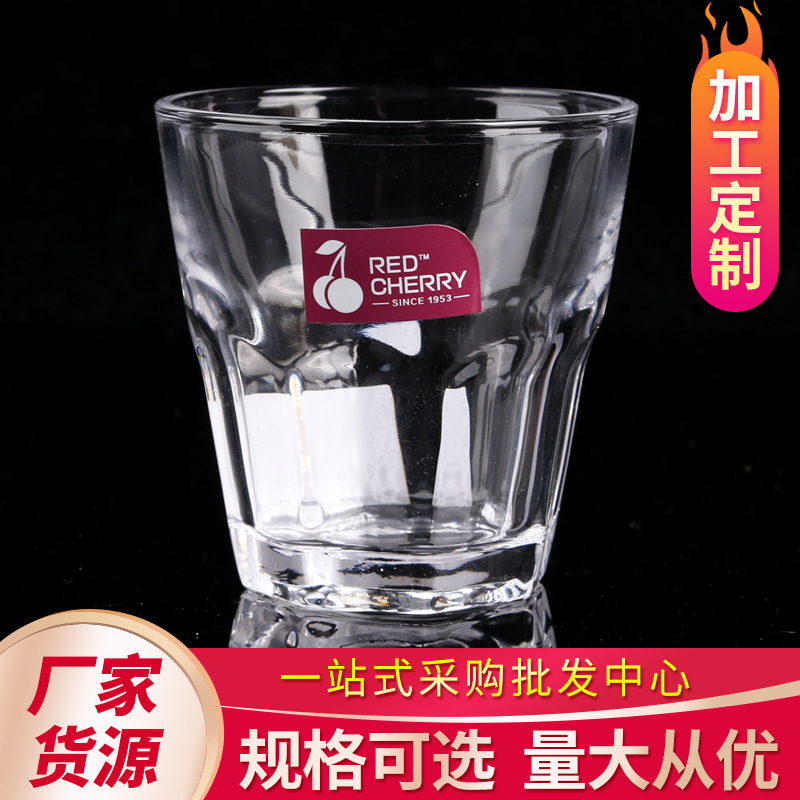 Factory Wholesale Glass Cup Bar Household Drinking Water Beer Steins Simple Style Multi-Specification Support Printing