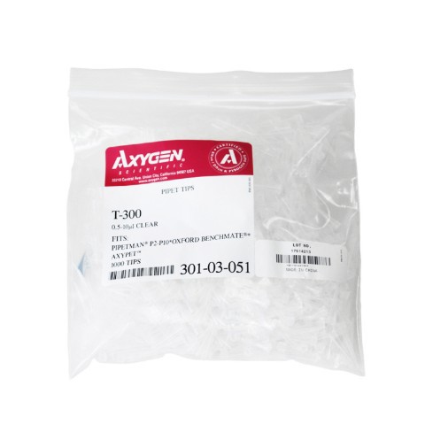 axygen爱思进10ul白吸头吸嘴移液器枪头1000支/袋装20包/箱t-300