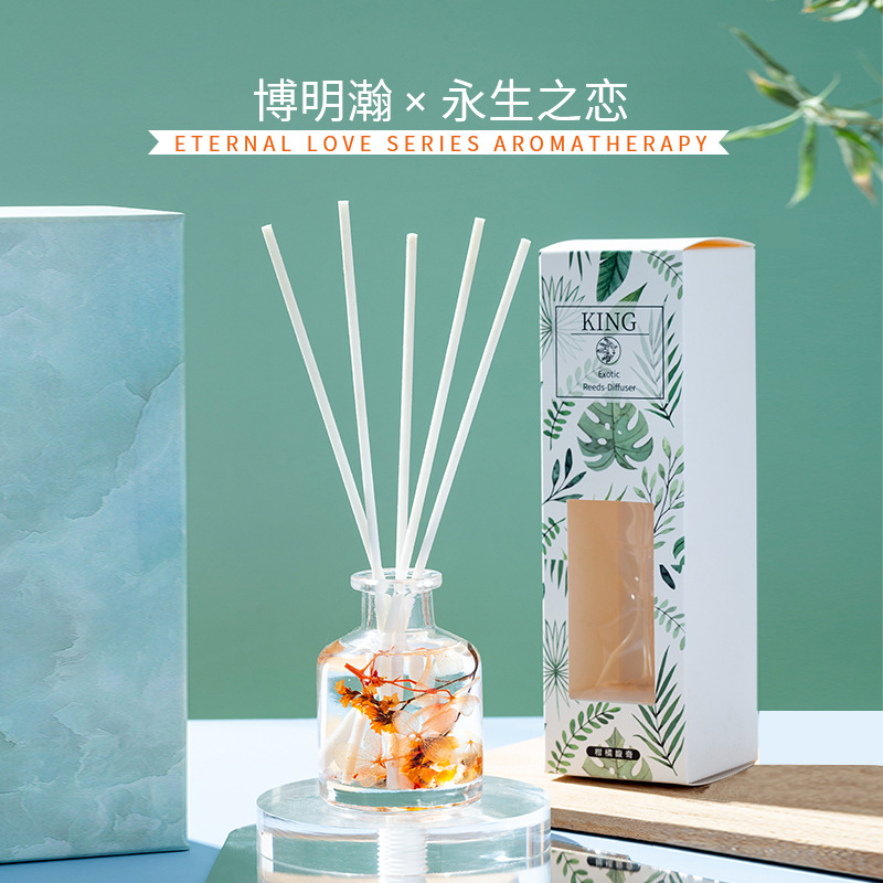 Home Office Aromatherapy Bathroom Bedroom Dried Flower Rattan Living Room Fire-Free Aromatherapy Air Freshing Agent Wholesale