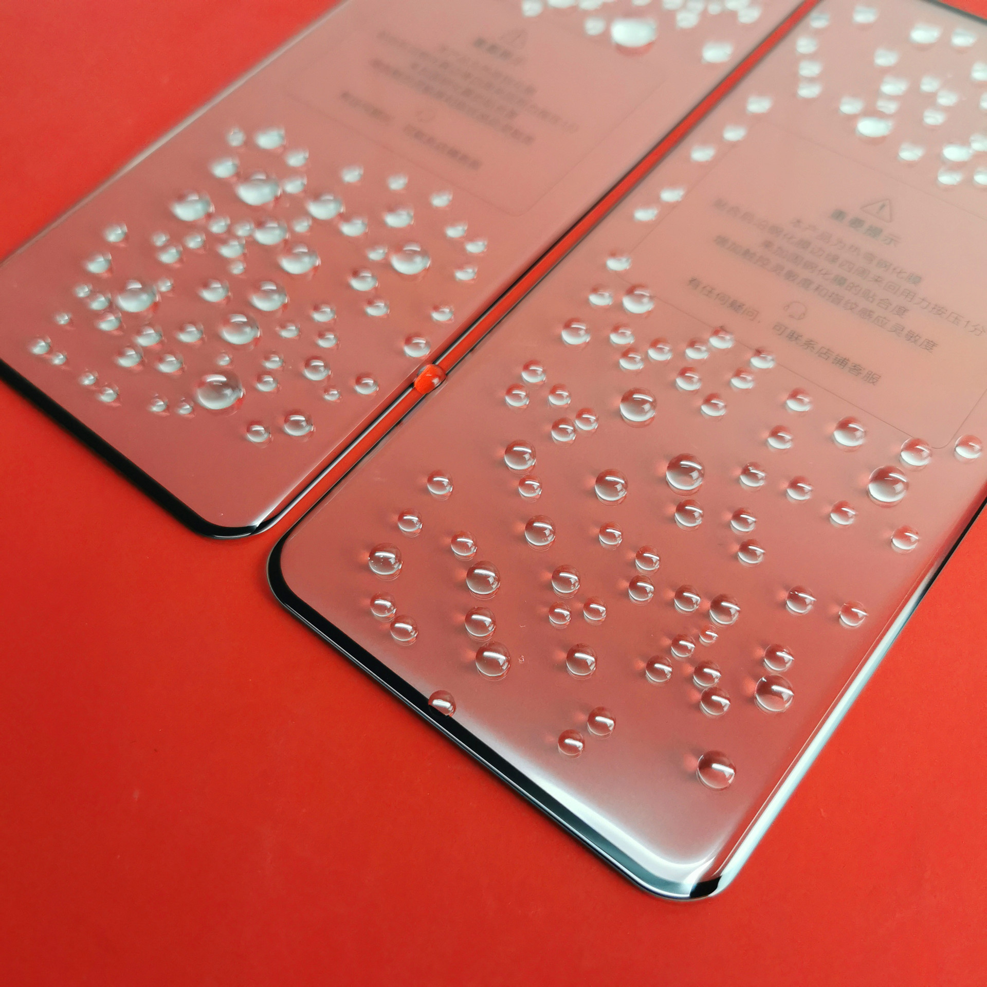 适用1 9pro热弯3d边胶钢化膜全覆盖uv曲面环形胶保护膜