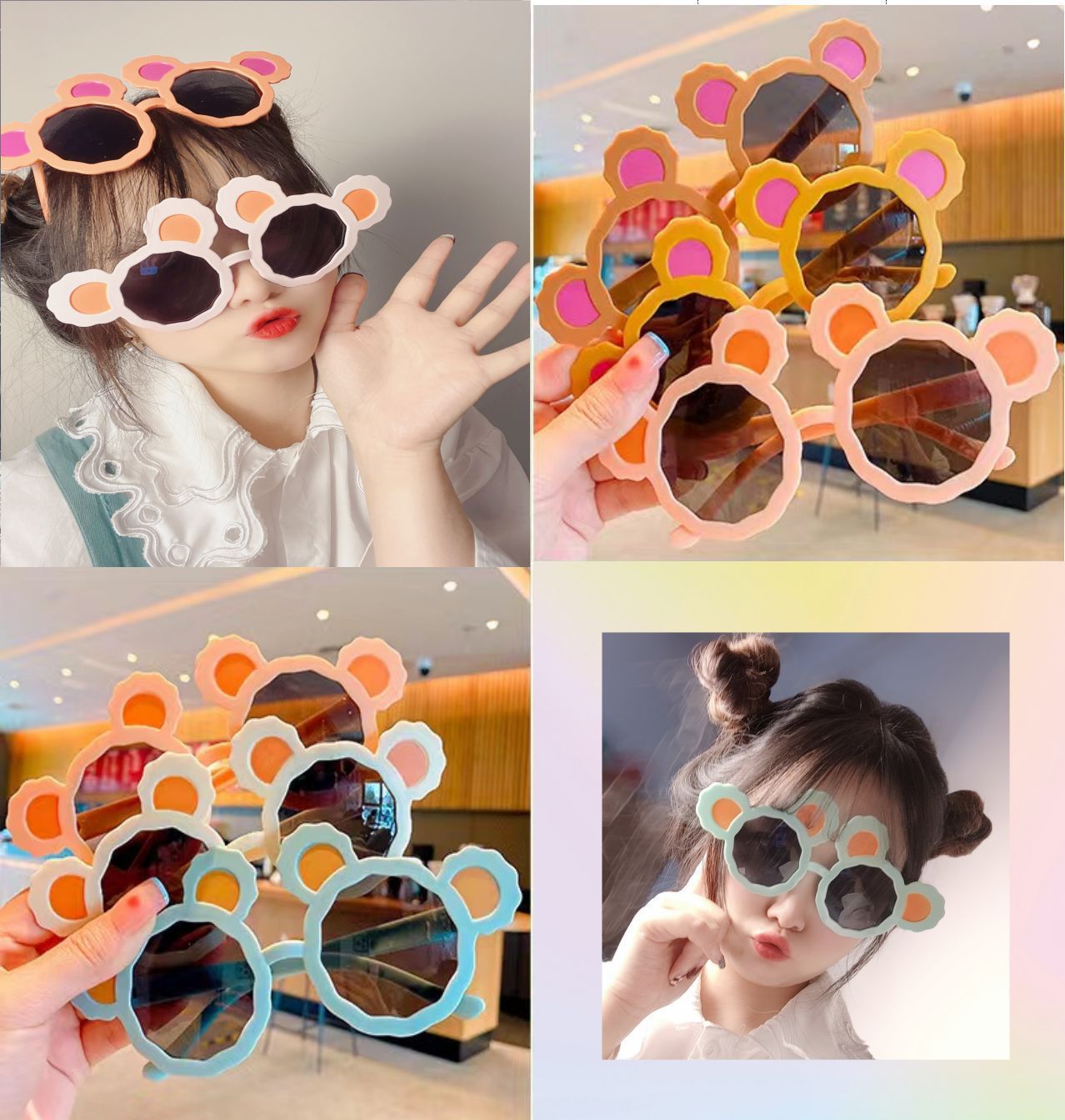 太阳花搞怪沙雕拍照毕业野餐批发多人网红墨镜小雏菊派对生日眼镜