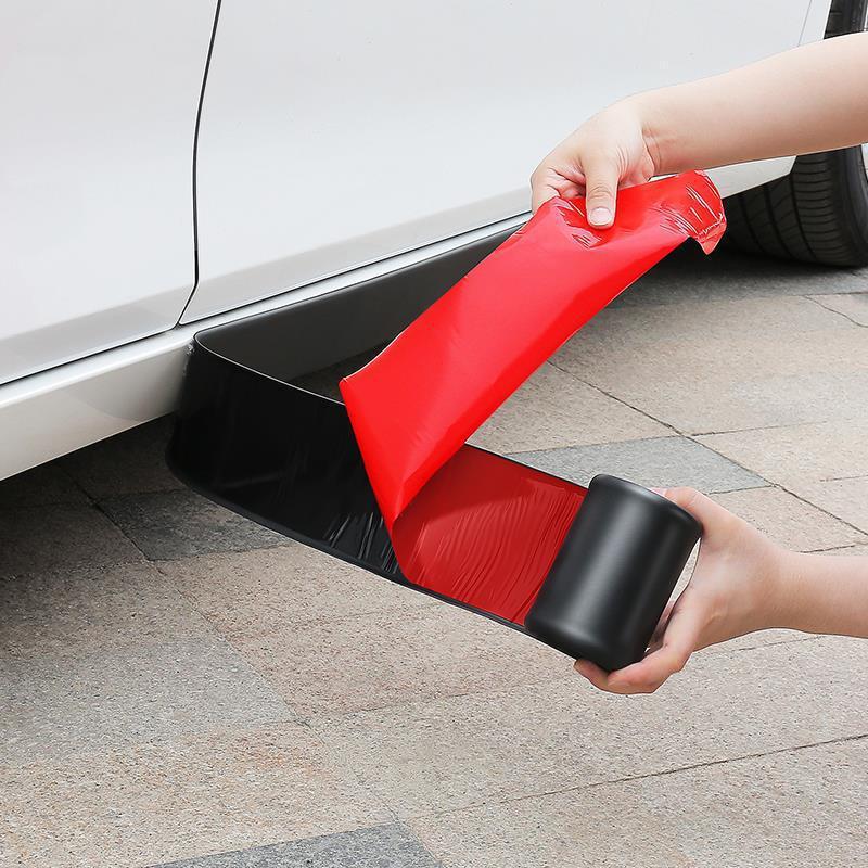 汽车改装侧裙通用橡胶条防擦划痕遮挡防撞大包围车门下侧装饰宽体