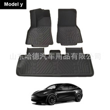 适用于特斯拉Tesla Model Y/Model 3 TPE汽车脚垫外贸专供