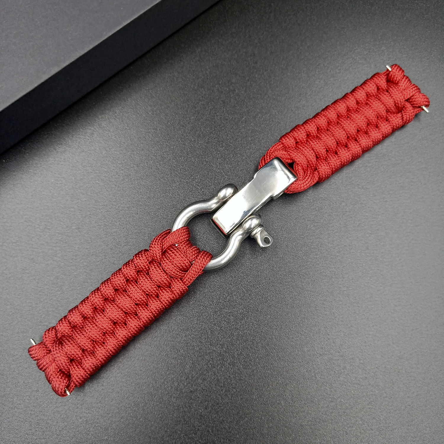 户外伞绳编织表带 适用于三星/华为伞绳表带 编织尼龙表带可调节