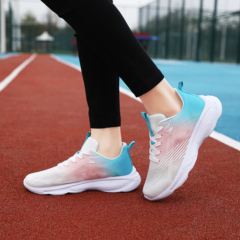 初三中考体育考试运动鞋女生夏季网面透气跑步鞋跳绳专用鞋减震女