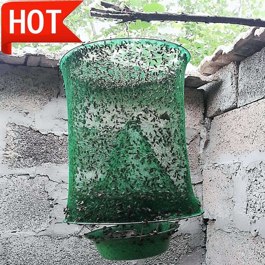 灭蝇神器苍蝇杀手捕蝇笼强力捕捉器除苍蝇诱饵全自动抓家用养殖场