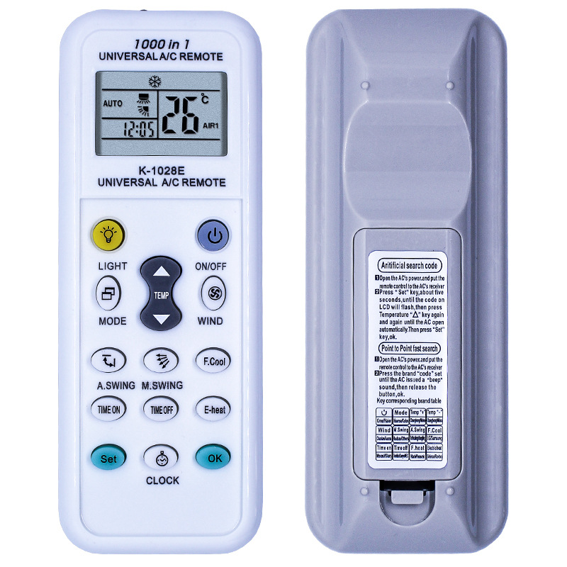 Upgraded English Version K-1028e Universal Ac Remote Control Universal Most Air Conditioners Export Models