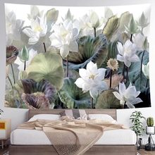 亚马逊爆款植物花卉挂布壁挂家居装饰墙布客厅卧室墙壁装饰挂毯