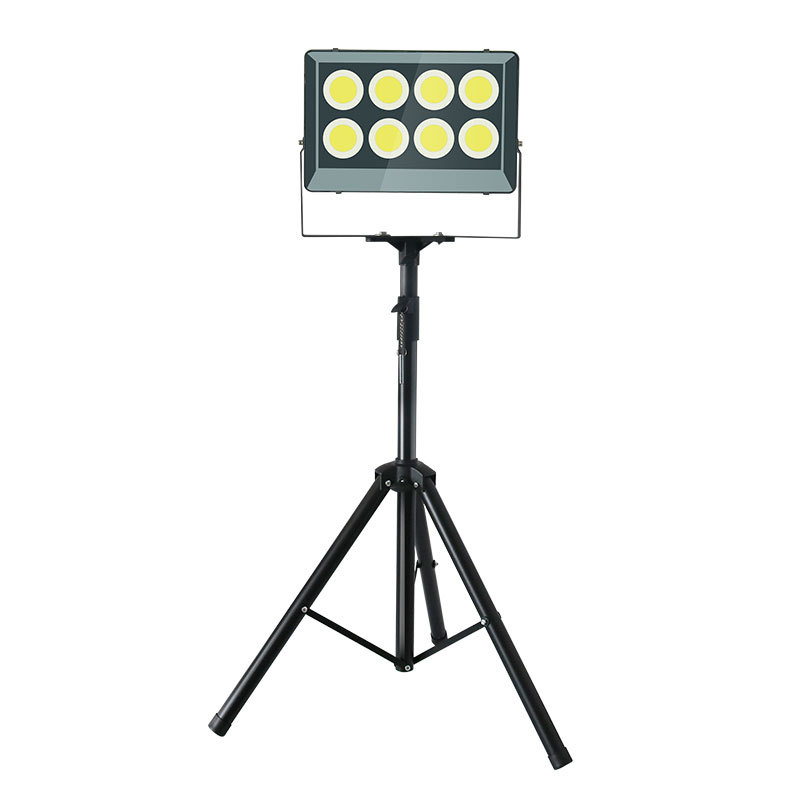 led投光支架灯户外立式装修临时落地射灯架子车间球场照明广场舞
