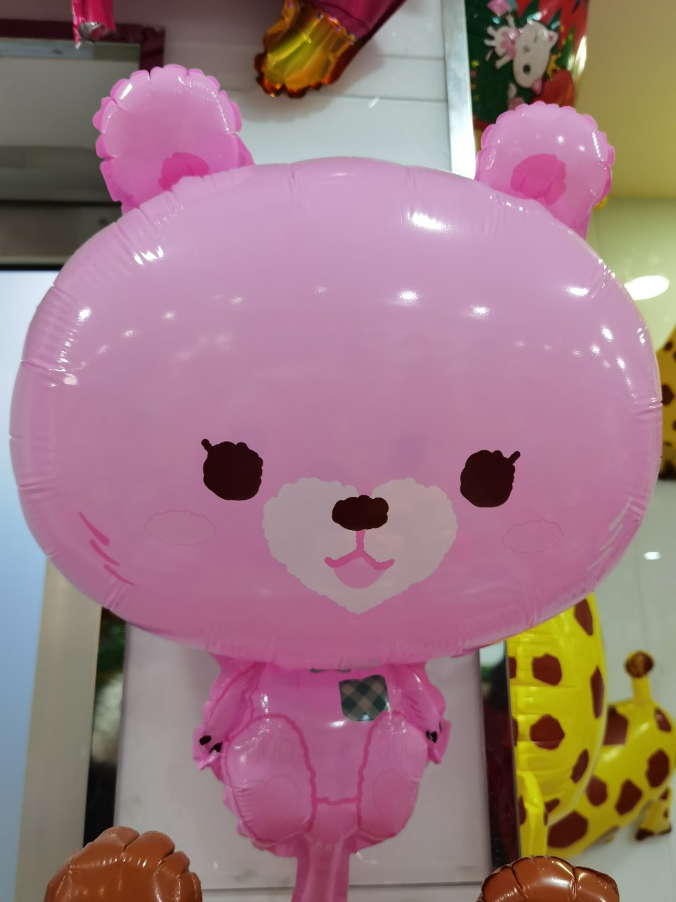 卡通动物新款卡卡狗小猫魔法小熊小狗铝膜蛋糕熊飘空气球