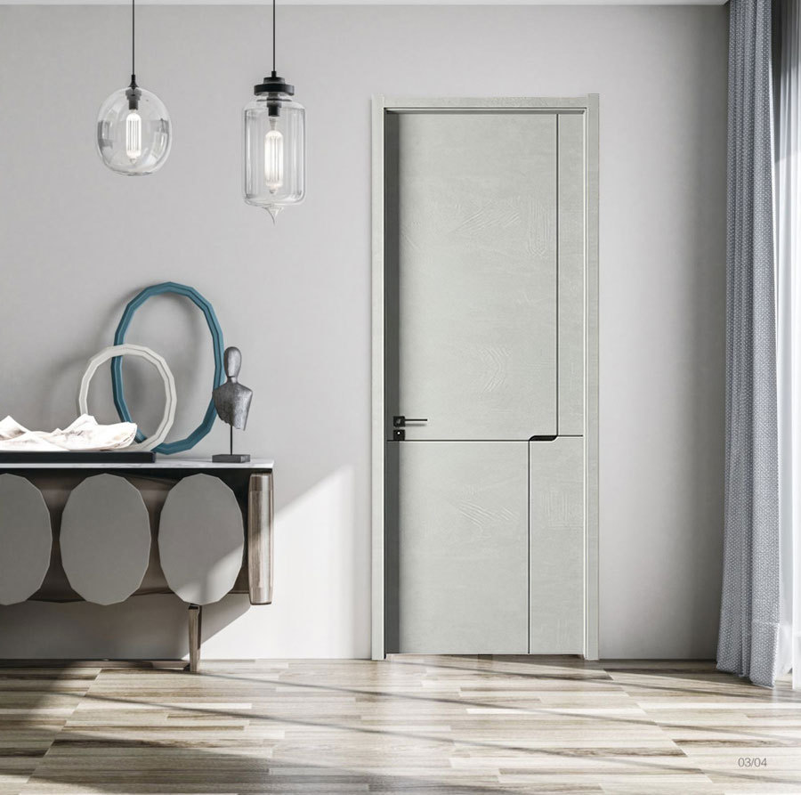 0成交0扇【厂家直销】星鑫 门墙柜同色 免漆实木复合室内木门 线条免