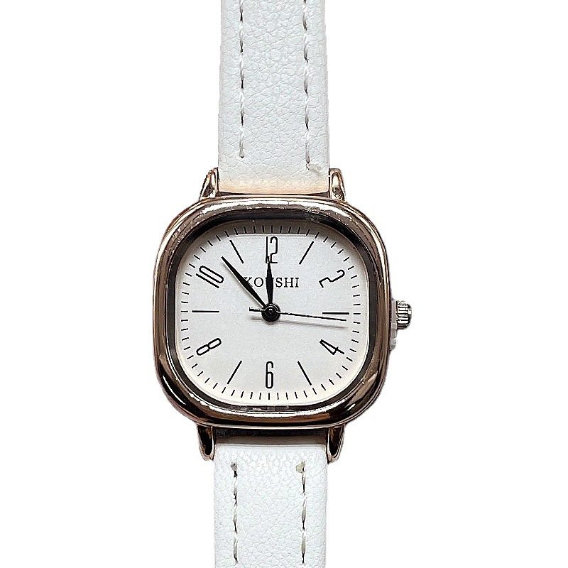 koushi蔻时女士皮带手表小方盘生活防水简约数字学生腕表出口货源