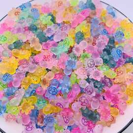 网红热销对对碰夜光透明卡通树脂多彩小乌龟潮玩手机壳冰箱贴配件