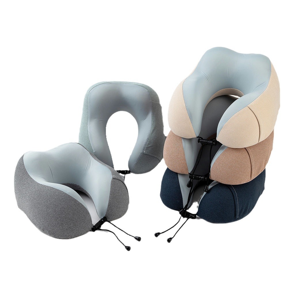 Portable U-Shaped Neck Nap Aircraft Car Memory Foam Neck Pillow Travel Neck Support Pillow Cervical Spine U-Shape Pillow