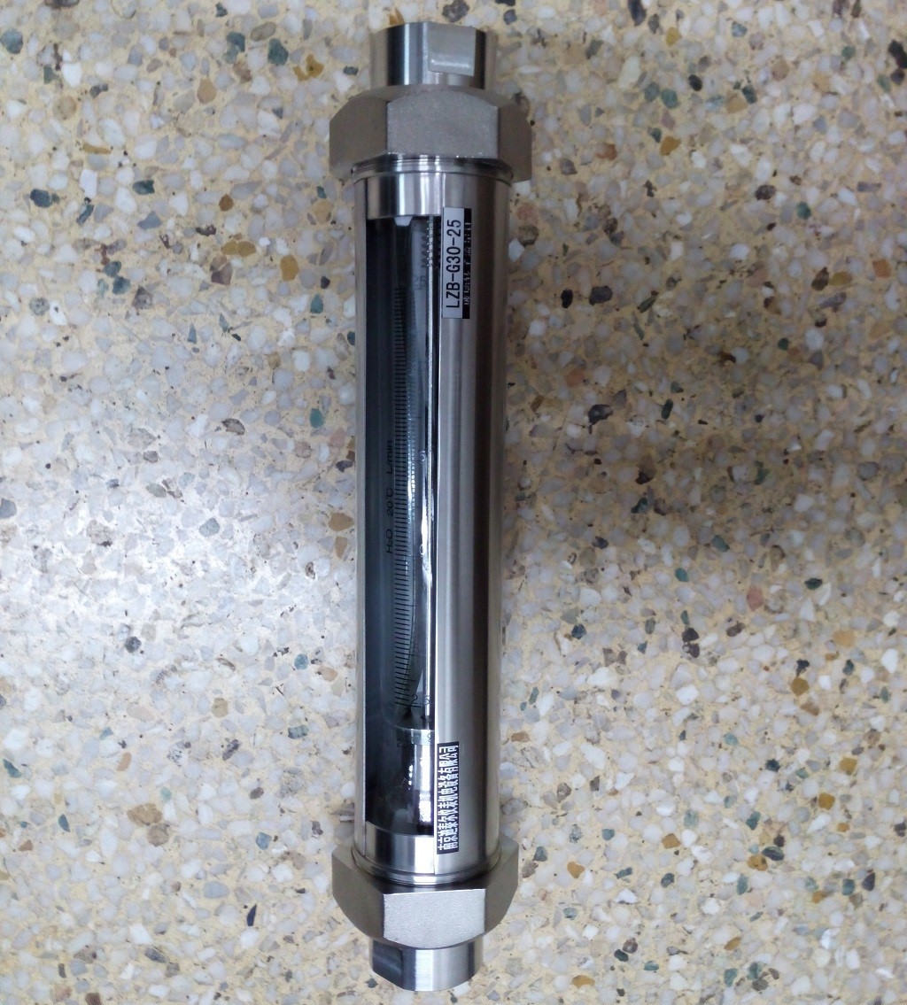 va10f15全不锈钢玻璃转子流量计g12内螺纹长度408mm流量计