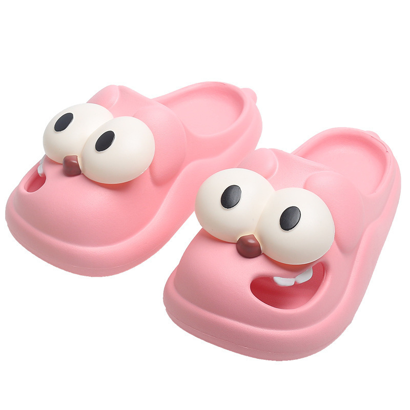 New Big-Eye Dog Slippers Women's Summer Home Indoor and Outdoor Bathroom Non-Slip Shit Feeling Can Be Worn outside Ins Sandals