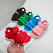 2021夏季新款韩版女童凉鞋儿童软底沙滩鞋男童时尚中大童宝宝鞋子
