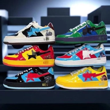 猿人头板鞋头层真皮漫威联名潮鞋漆皮情侣休闲耐磨运动潮鞋-阿里巴巴