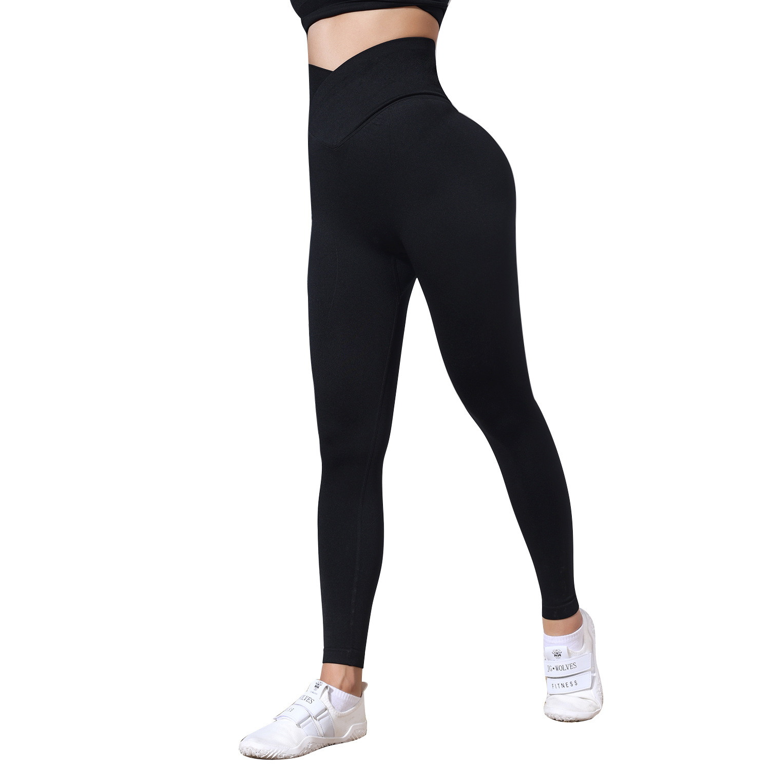 Processing Customized European and American Hip Raise High Waist Seamless Yoga Trousers Women's Outdoor Fitness Sports Quick-Drying Breathable Yoga Pants