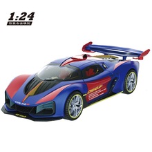 新品1:24红旗S9超级跑车模型摆件仿真雾化尾气喷射儿童合金玩具车