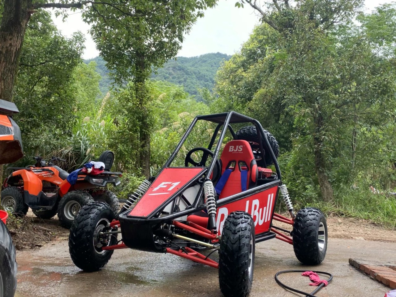 北极天 bjs单座成人180cc四轮沙滩车山地丛林越野摩托车utv卡丁车