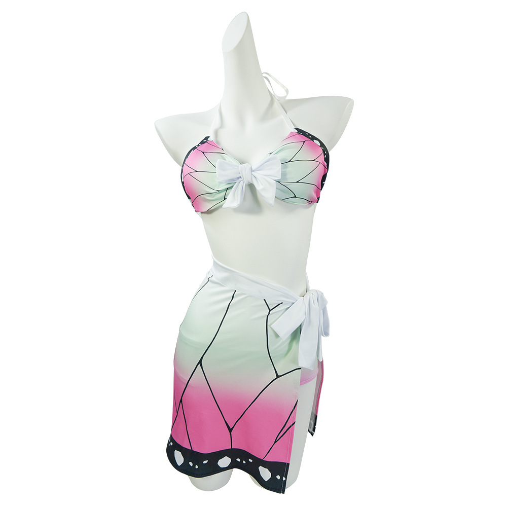 动漫服饰鬼灭之刃全系列灶门炭治郎祢豆子蝴蝶忍泳装 cosplay女装