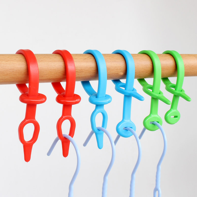 晾衣架卡扣式防风钩衣钩室外晒杆防风勾管卡扣阳台固定衣架防风扣